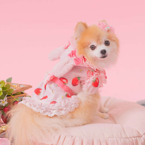 犬服ハンドメイド キャミワンピース 犬服の作り方 フリルキャミ