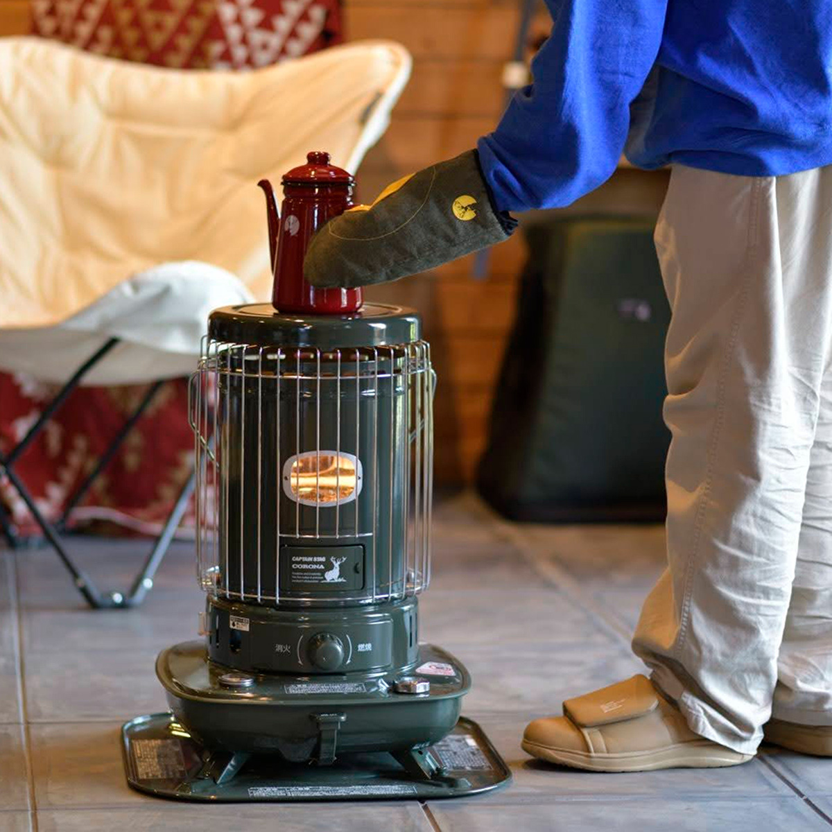 コロナ 自然通気形開放式石油ストーブ