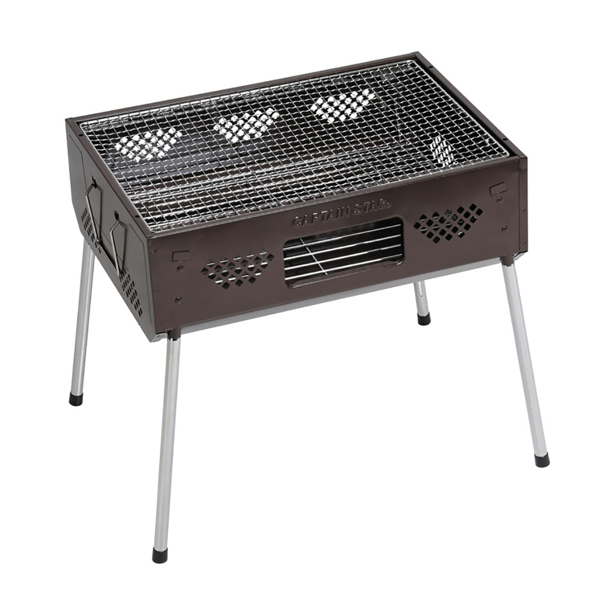 ファストBBQ グリル＜450＞(ブラウン) - アウトドア・キャンプ用品