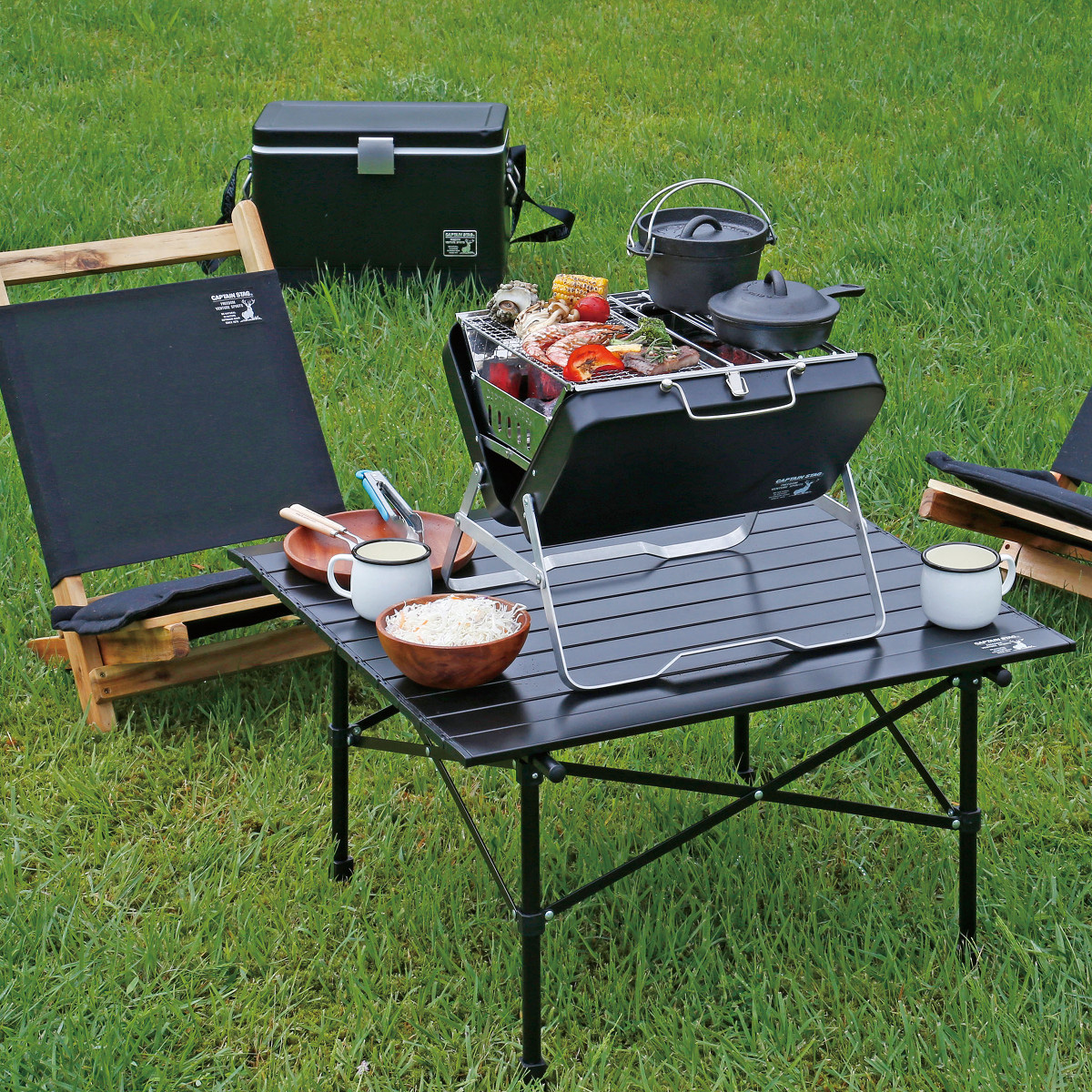 CSブラックラベル V型ファイアグリル ＜ワイド＞ - アウトドア