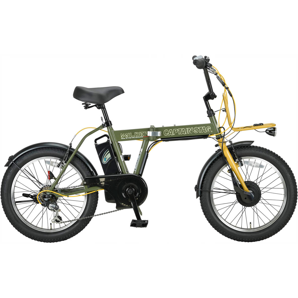 CAPTAIN STAG(キャプテンスタッグ) 折り畳み自転車 ライヤー 20インチ