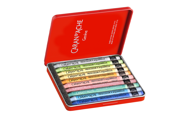 ネオカラーⅡ水溶性ワックスパステル 50周年 10色セット “PASTEL