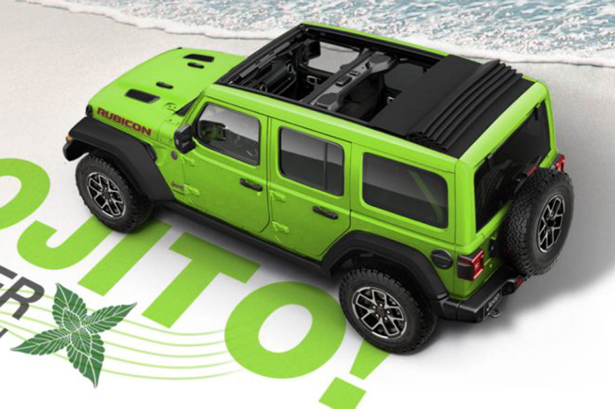 カクテルのモヒートからインスパイアを受けたジープ・ラングラー