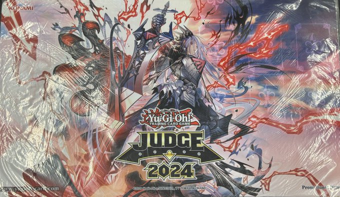 遊戯王 公式 JUDGE 2024 赫聖の妖騎士 プレイマット 開封済 遊戯王
