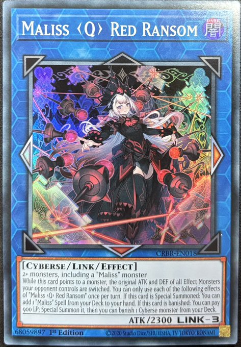 M∀LICE＜Q＞RED RANSOM スーパーレア（CRBR-EN018） - カードショップ
