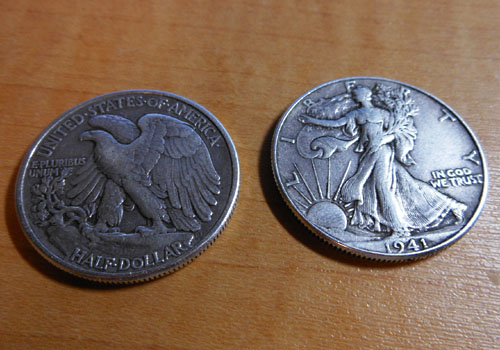 ウォーキング・リバティ・ハーフダラー」Walking Liberty Half Dollar