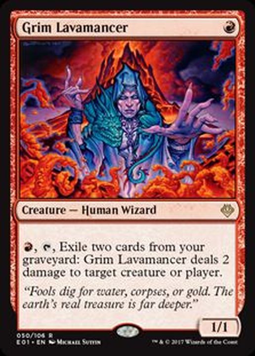 渋面の溶岩使い/Grim Lavamancer《英語》【Archenemy: Nicol Bolas】
