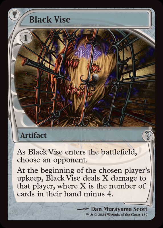 EX+]黒の万力/Black Vise《英語》【Reprint Cards(Mystery Booster2)】