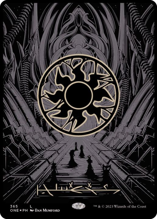 オイルスリックFOIL)(ファイレクシア語)平地/Plains《ファイレクシア語