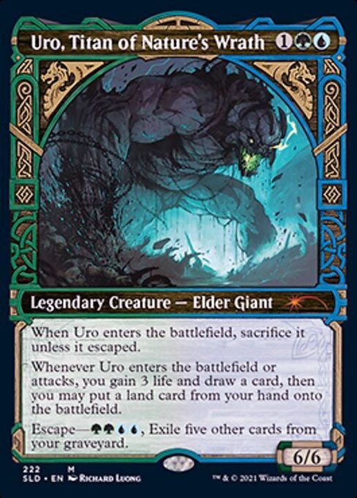 自然の怒りのタイタン、ウーロ 英語 foil 4枚 自然の怒りのタイタン