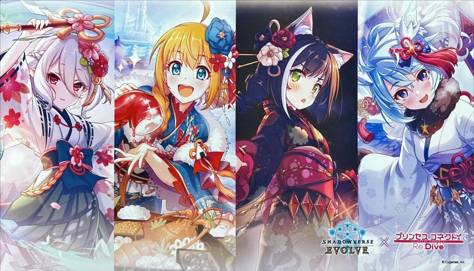 プレイマット『プリンセスコネクト：美食殿(ニューイヤーイラスト