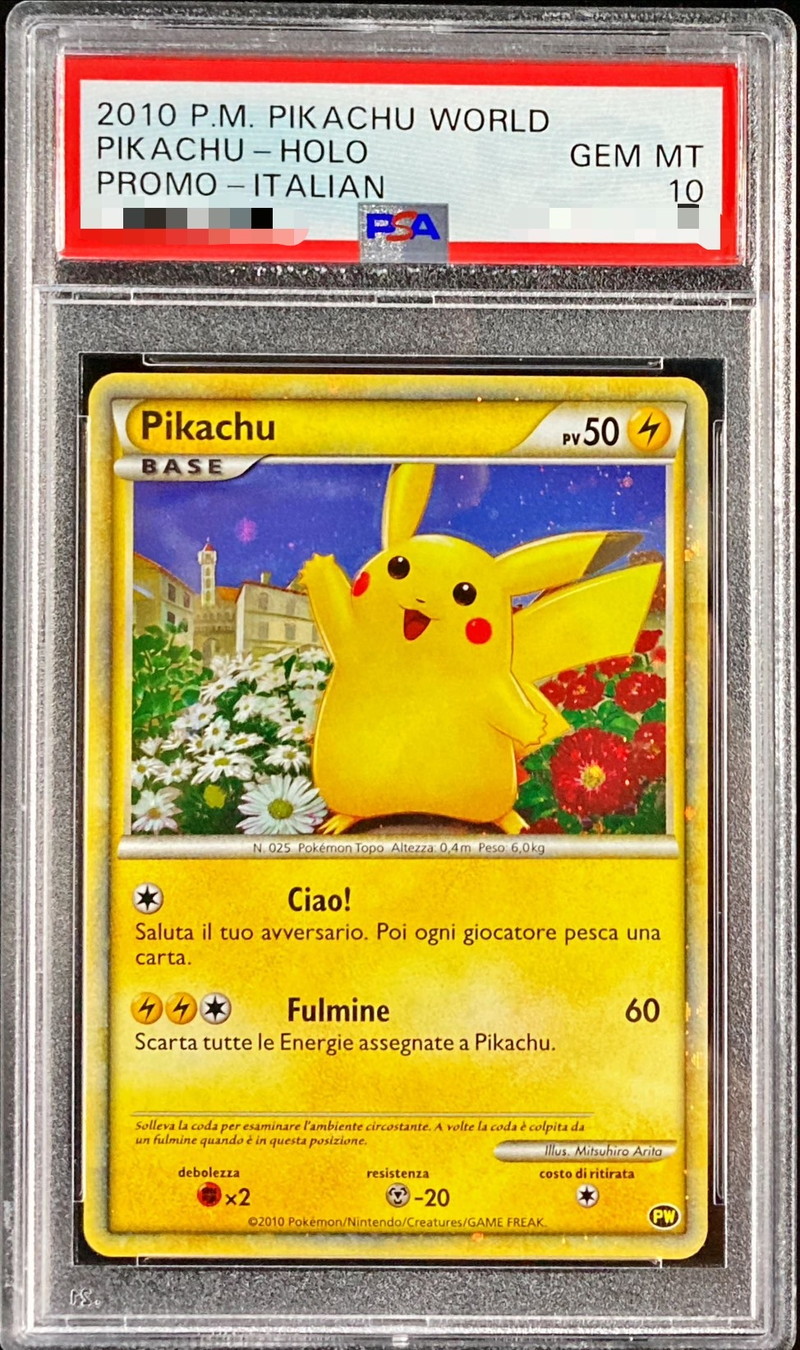 ars10+】ピカチュウ ワールド English 英語 psa10以上相当 ars10+