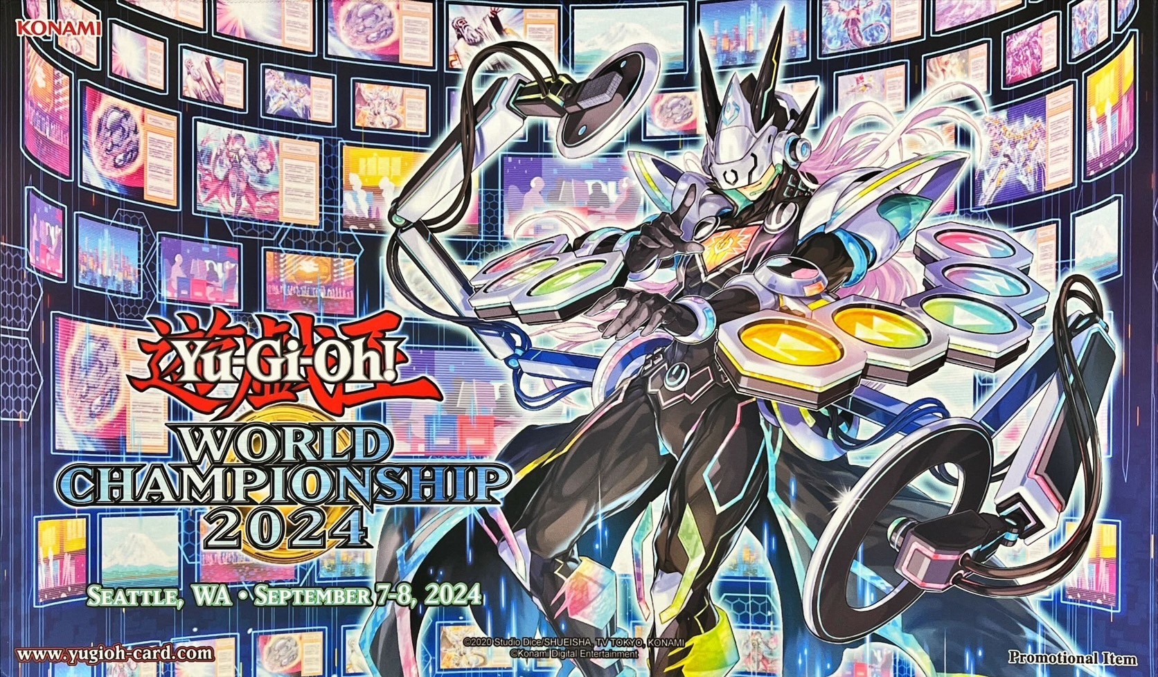 遊戯王 WCS2024 海外 プレイマット 聖域を守護せし光の龍 遊戯王