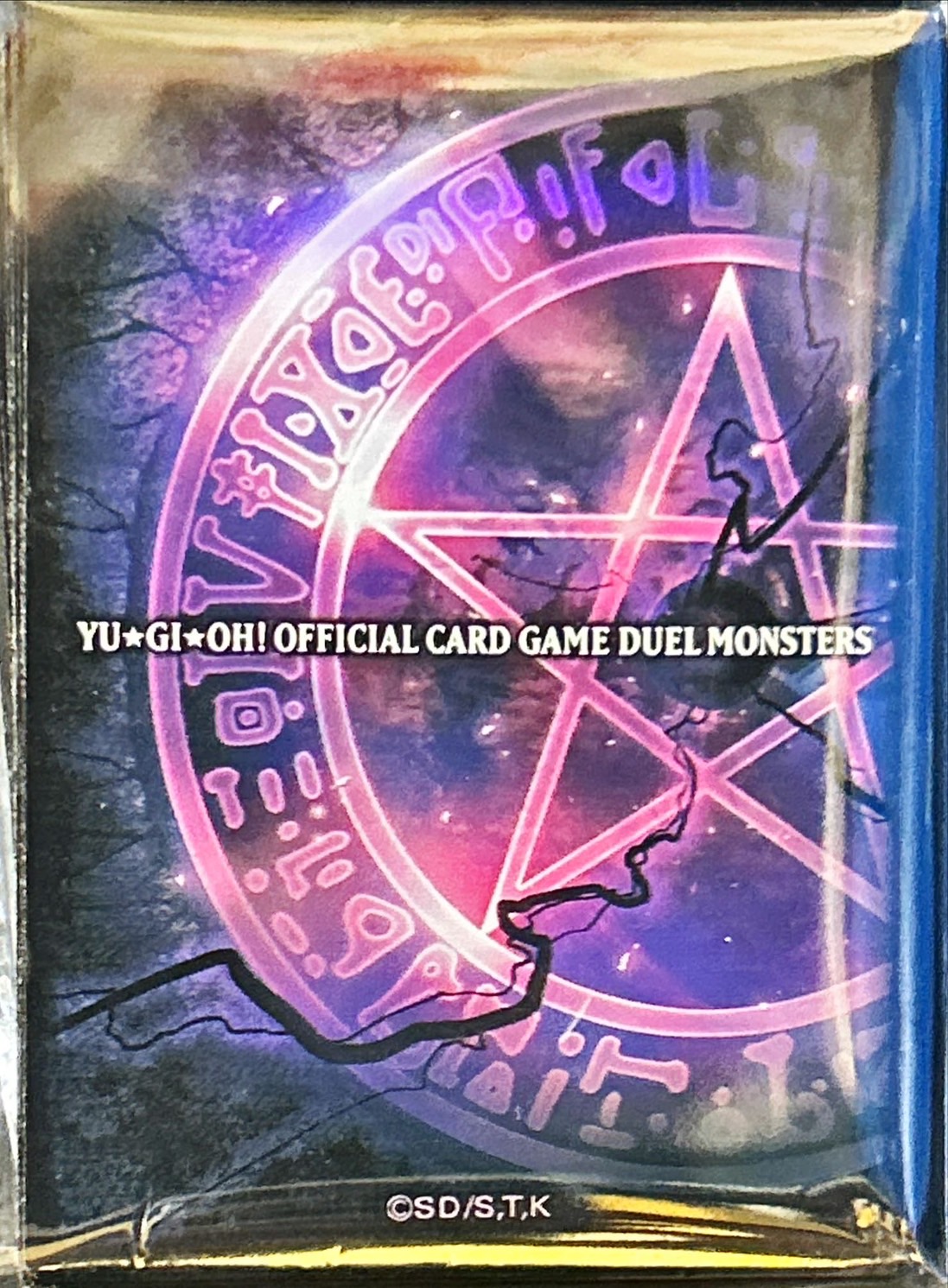 状態A-〕スリーブ『五稜星の呪縛(紫/日本)』100枚入り【-】{-}《スリーブ》