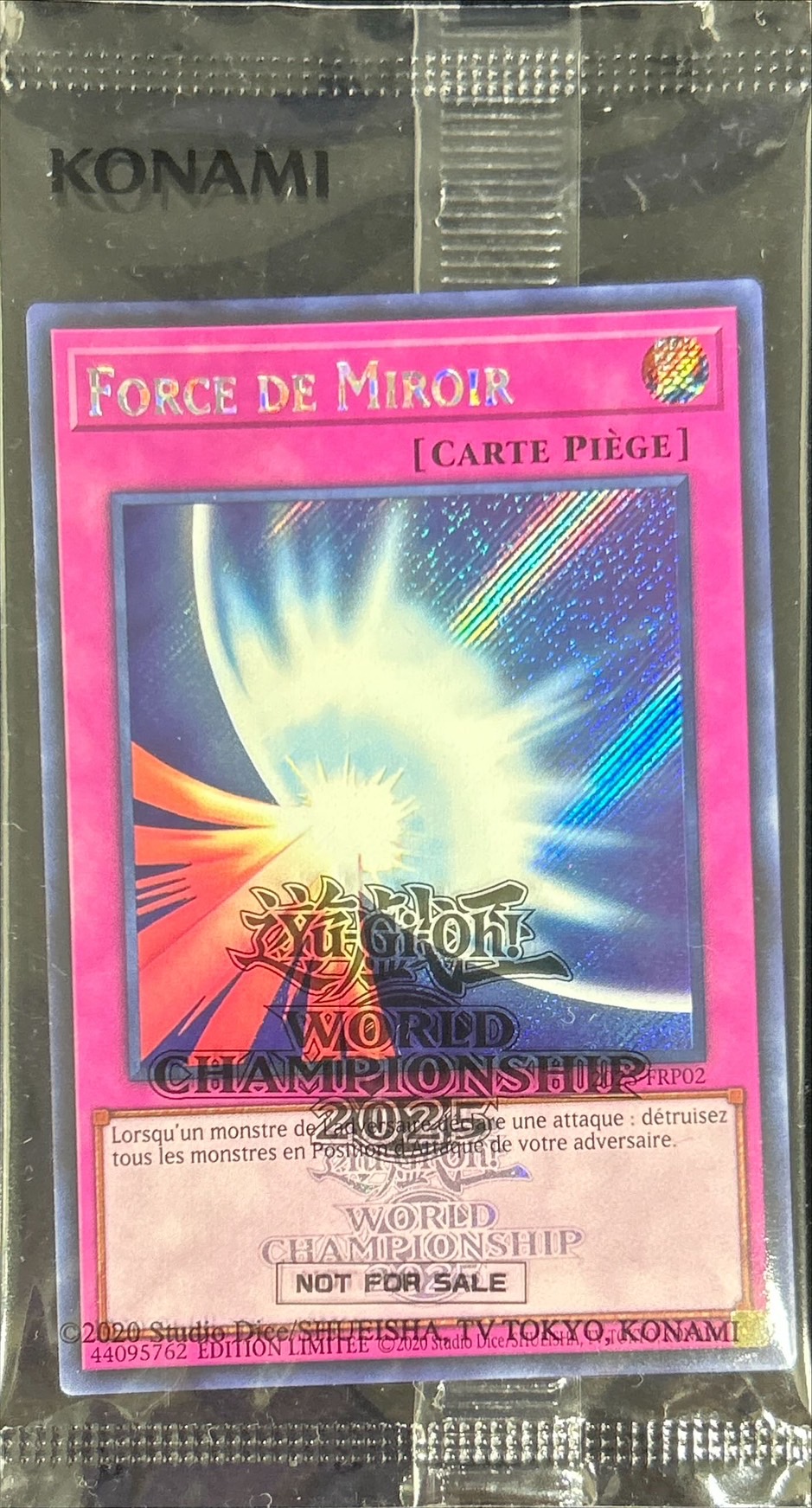 PSA10 聖なるバリア ミラーフォース ブルーシークレットレア ブルシク