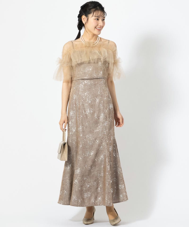 新品タグ付き】LEJA チュールフリルボレロペイントマーメイド