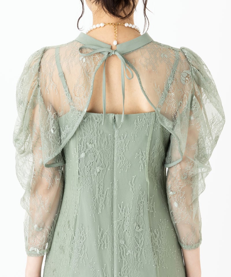 Dorry Doll レースレイヤードドレス グリーン Dorry Doll ドリードール