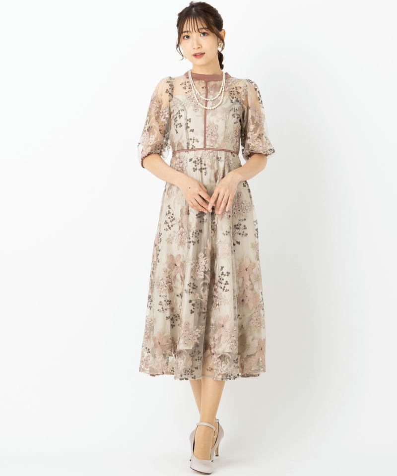 Dorry Doll フラワーエンブロイダリードレス フラワーエンブロイダリー