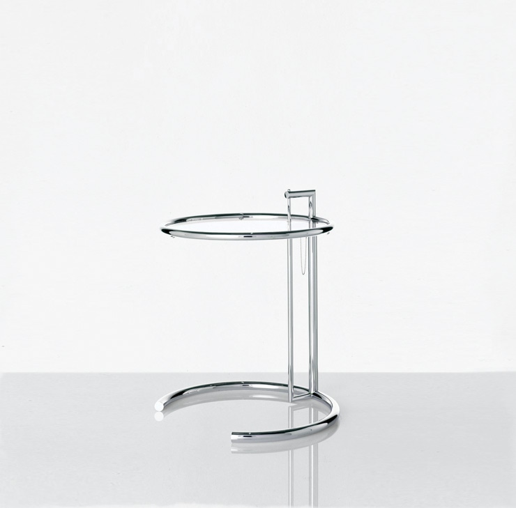 IXC(イクスシー）E-1027 サイドテーブル 交換用ガラス天板(クリア