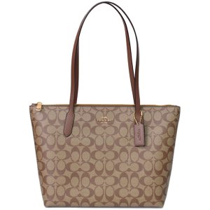 COACH】コーチ レザー ゴルフティーセット カーキ×ブラウン（ゴルフ