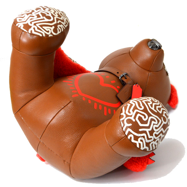 COACH コーチ テディベアー ドール ボア レザー