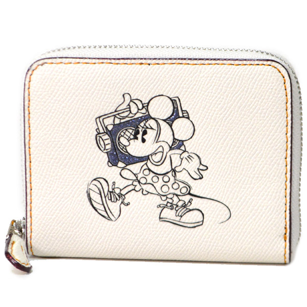COACH】コーチ ディズニー ミニーマウス コラボ コーティングレザー