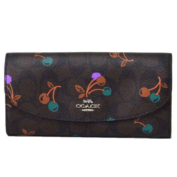 COACH ビルフォールドウォレット 財布 コインケース チェリー