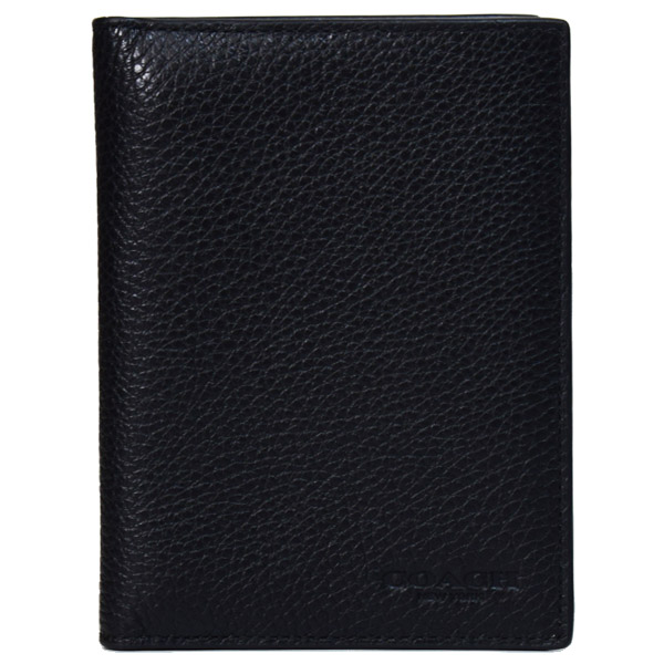 COACH】コーチ パスポートケース ペブルレザー ロゴ パスポート ケース