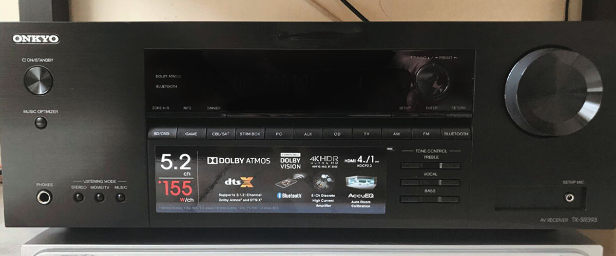 ONKYO TX-SR393 5.2チャンネル AVレシーバー AVアンプ 中古 W7802560