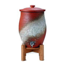 セラミック浄水器 百年のしずく 緋色 [5リットルタイプ] - セラミック