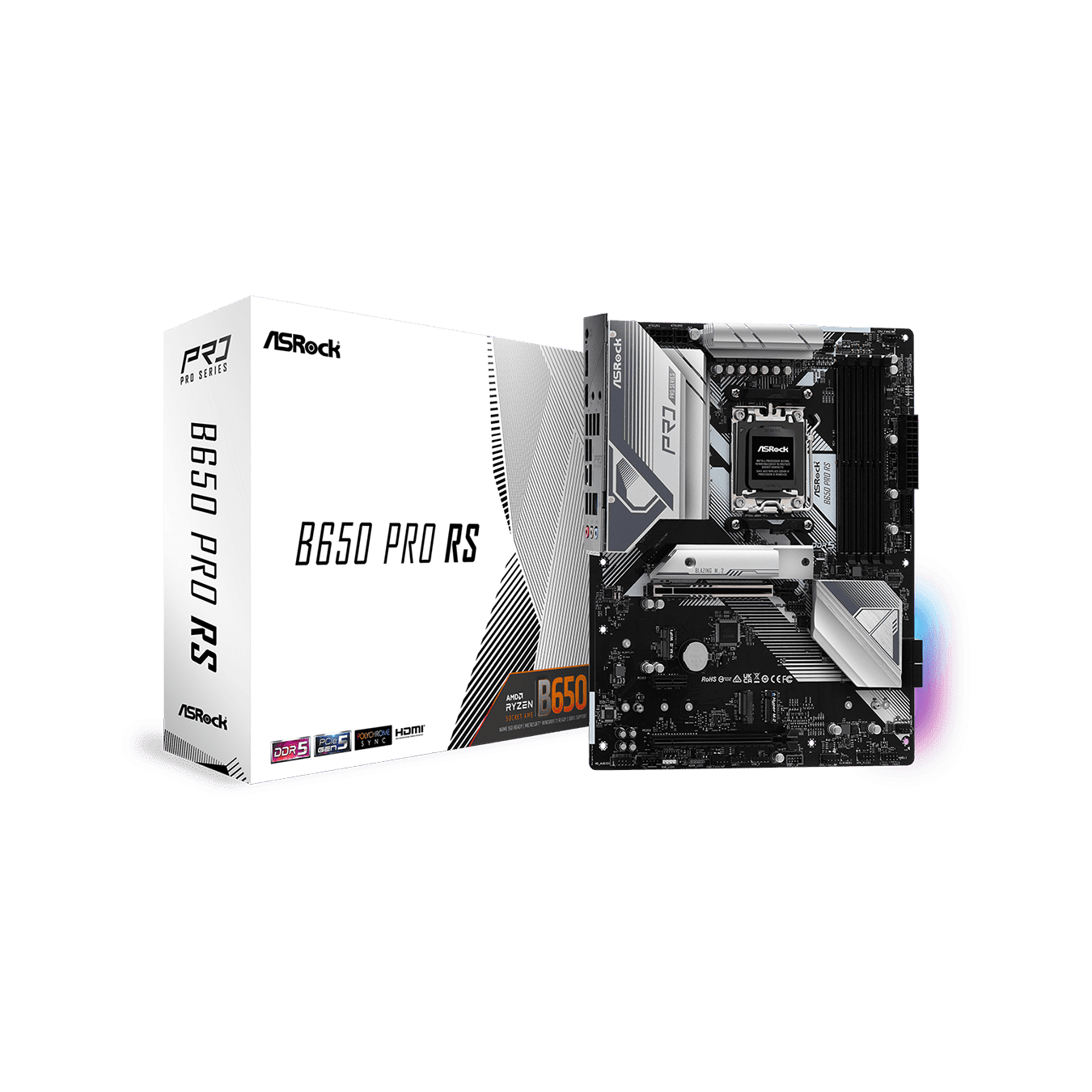 B650 Pro RS | ASRock(アスロック) Socket AM5 AMD B650 ATX