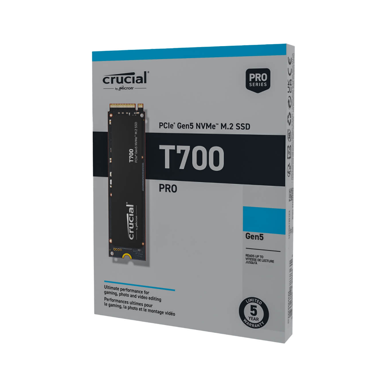CT4000T700SSD3JP | Crucial T700 ハイエンド M.2 NVMe接続SSD 4TB