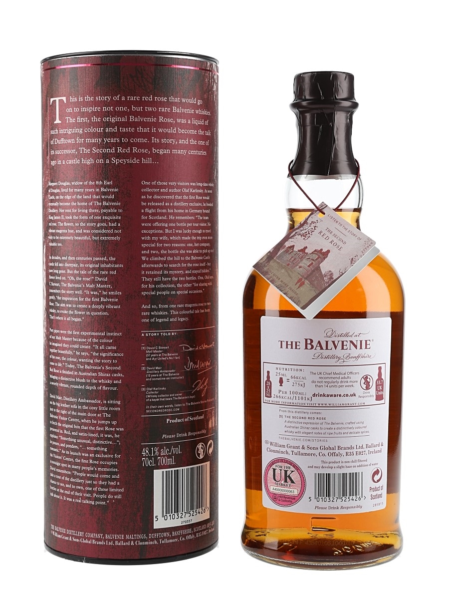 値下げ)THE BALVENIE THE SECOND RED ROSE 21年 値下げ)THE BALVENIE