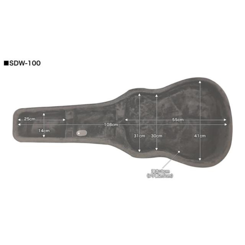 KC SDW-100 アコギ用セミハードケース(アコースティックギター用