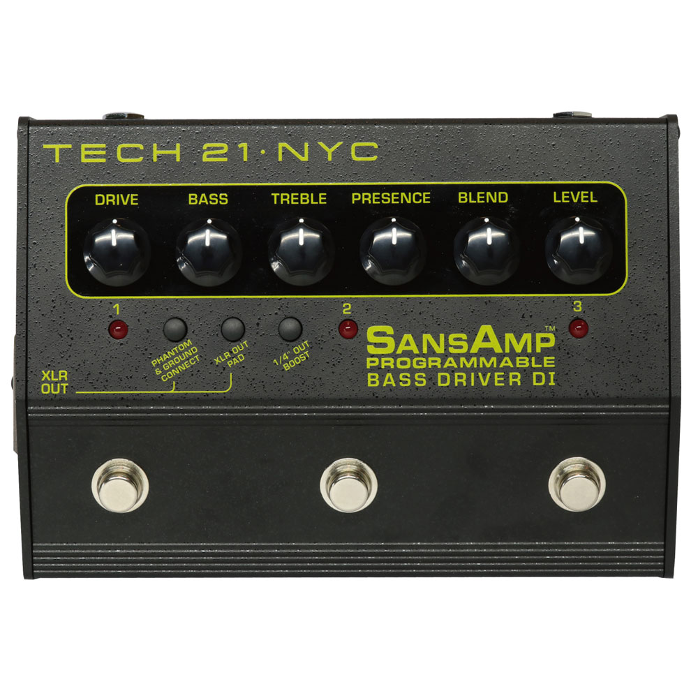 TECH21 SansAmp PBDR PROGRAMMABLE BASS DRIVER DI ベース用プリアンプ