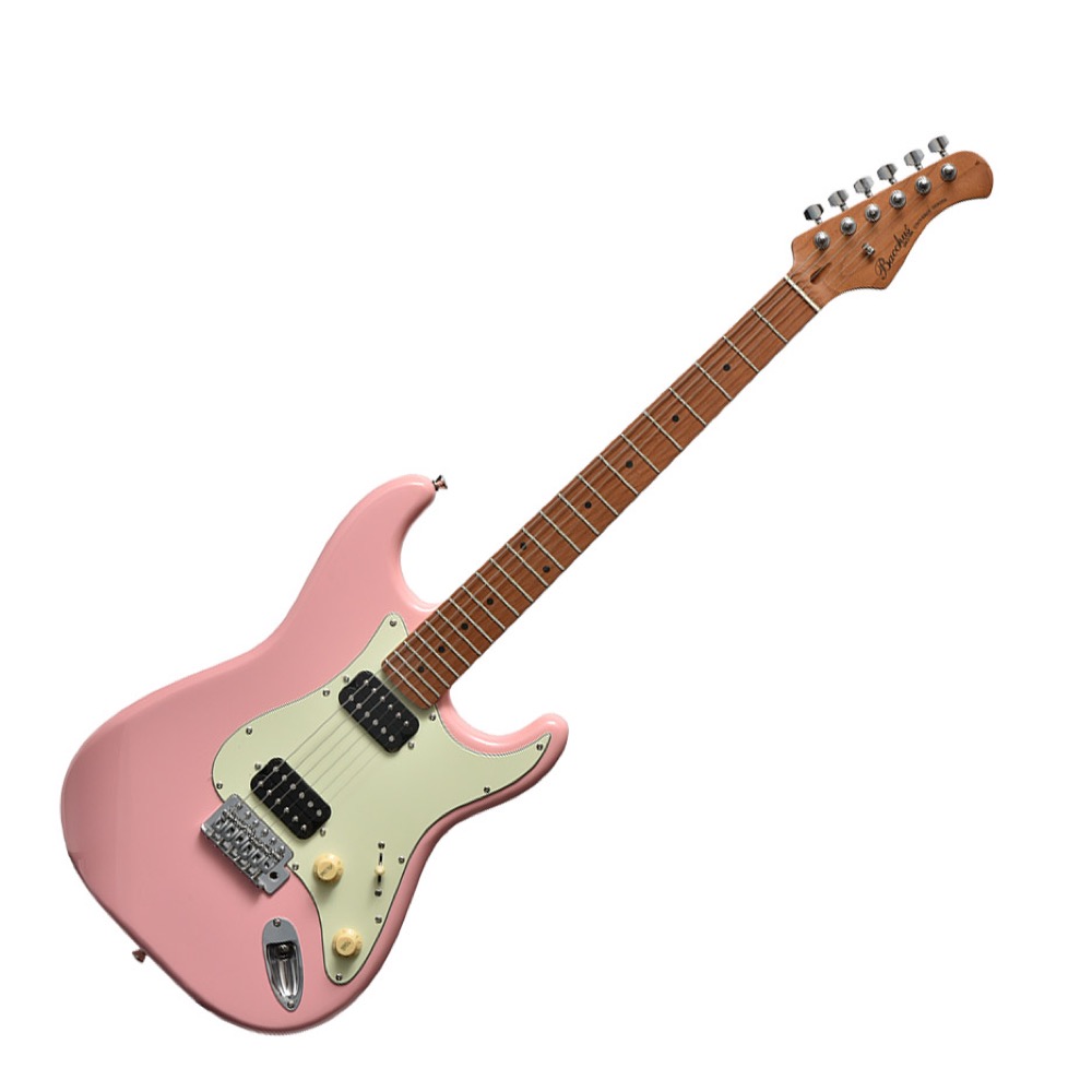 ほぼ新品【エレキギター】Bacchus BST-3 RSM/M OWHストラト ほぼ新品