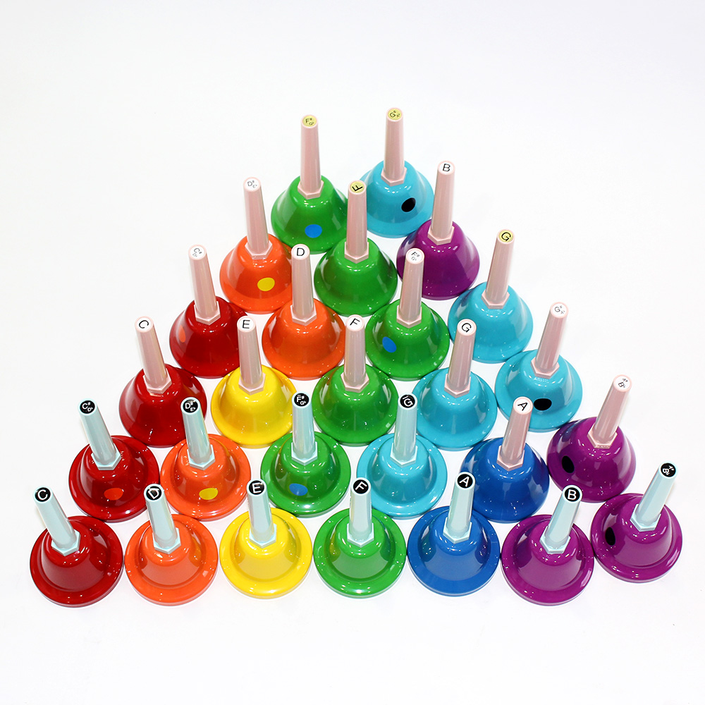 全音 ZMB-C ミュージックベル レインボー カラー 27音スペシャルセット