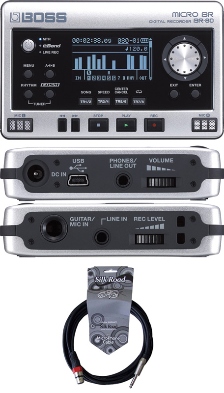 BOSS BR-80 Micro BR 5Mマイクケーブル付きセット コンパクト