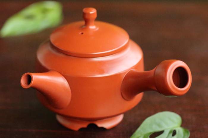 明治期 白泥獣口 提手式急須 高台水注 煎茶道具☆時代物☆希少品