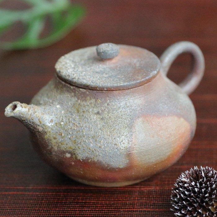 竹花正弘 南蛮茶銚 唐津焼急須 満容量120ml 登り窯焼成焼〆 上煎茶玉露