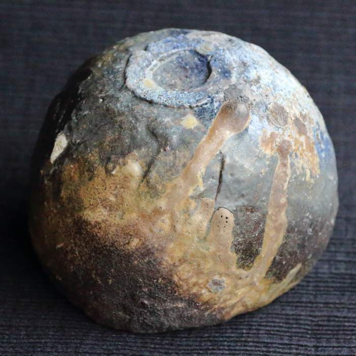 森本良信 備前焼茶盌 抹茶碗 茶の湯 茶陶器 茶道用具