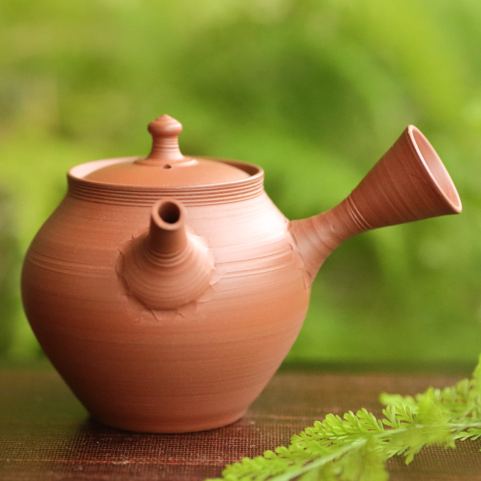 極上 時代 徳太朗造?/楼閣香焚舟遊文人紋鉄瓶/在銘/