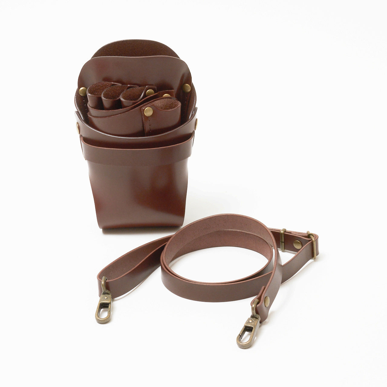 シザーケース スタイリスト 腰ベルト 高級 コンパクト カオティック