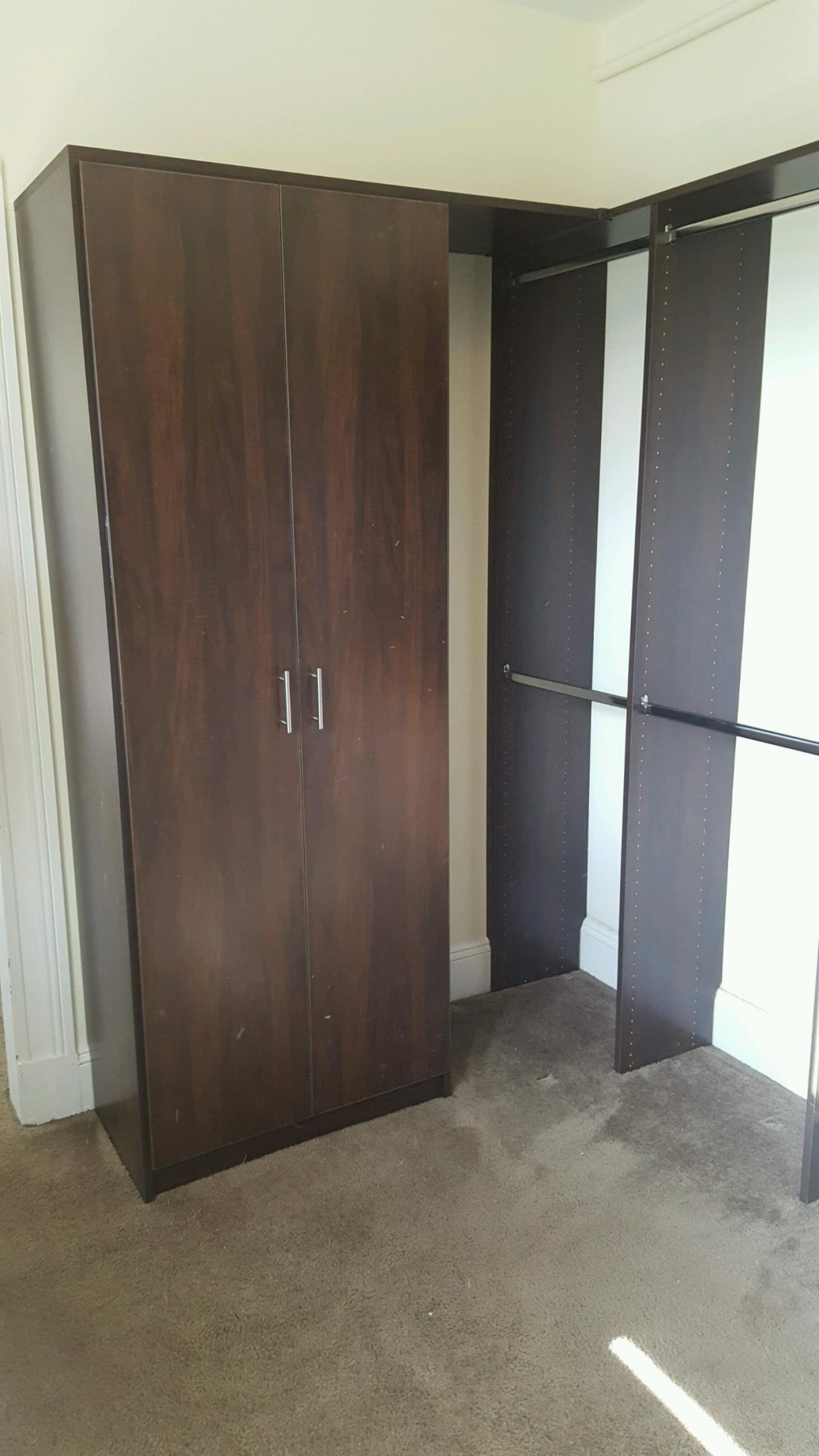 Chocolate color Walk-In Closet | Chesapeake Closets