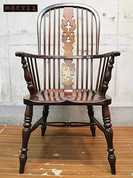 松本民芸家具 立体的なデザイン C型電話台 約13万8千円 ※i4※ 松本民芸