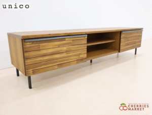 unico/ウニコ TVボード SWELLA/スウェラ 幅1600 美品 良い unico