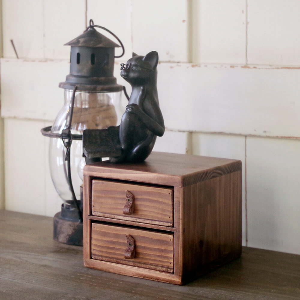 木製ミニ小引出し｜アンティーク風収納木箱｜通販 商品詳細