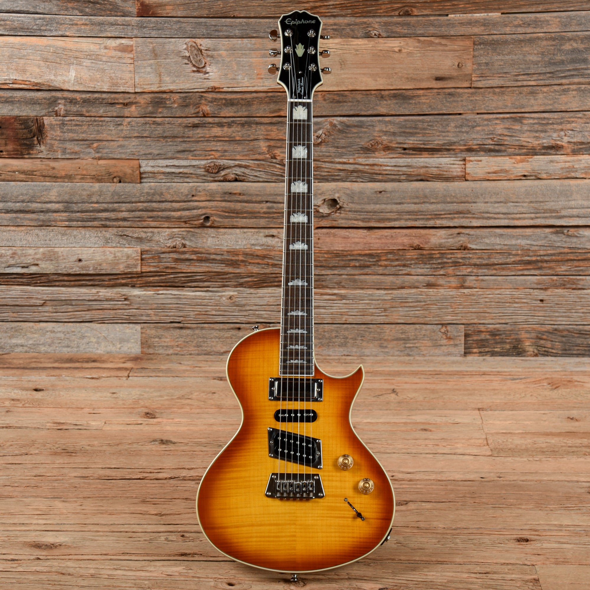Epiphone Nighthawk Custom Reissue Honey Burst – Chicago Music Exchange