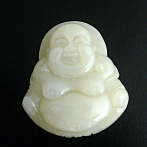 和田玉翡翠の立体大仏|茶芸館ドットコム