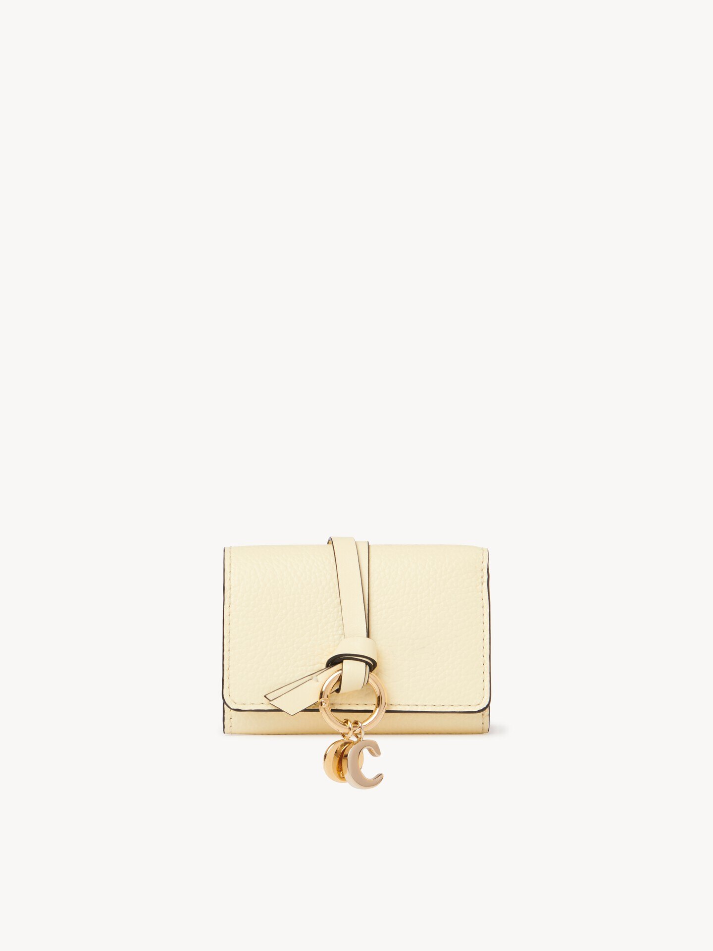 Alphabetミニトリフォールドウォレット 黄色 - Chloé